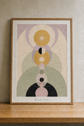 Geometric serenity in soft pastels