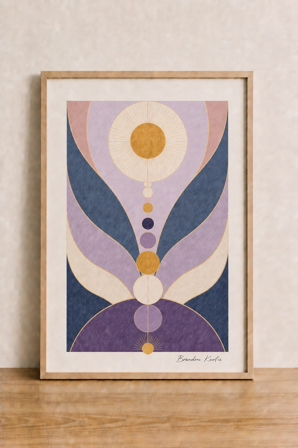 Geometric spirituality in soft hues