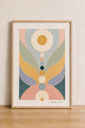 Minimalist geometric art with warm tones