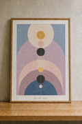 Modern abstract art with celestial symmetry