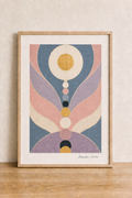 Modern abstract geometric art print